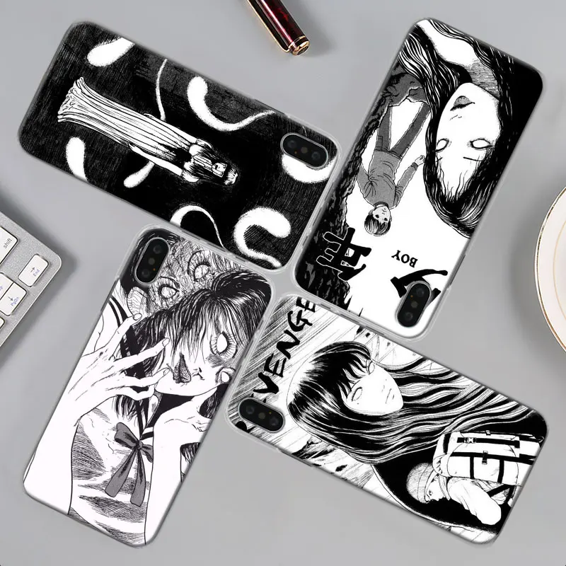 Японский комикс ужасов Tomie чехол для телефона для Apple iPhone X XR 7 8 Plus 6 6s Plus XS MAX 11 Pro Max SE чехол для телефона Coque