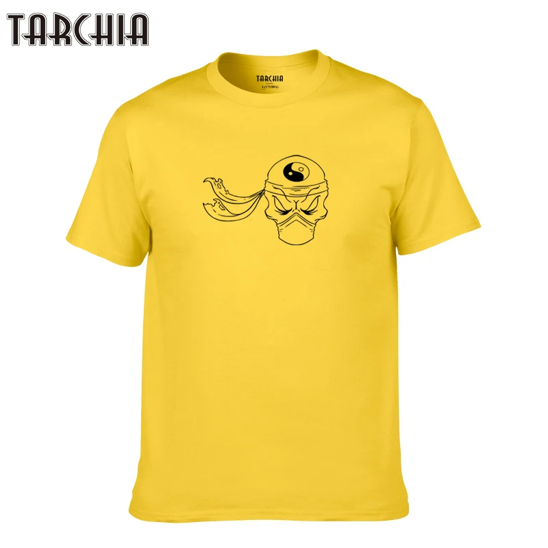Футболка TARCHIA мужская с коротким рукавом хлопок забавная тенниска Повседневная