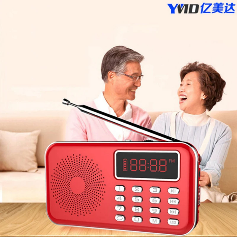 Y 619 мини FM радио dab radyo динамик USB Перезаряжаемый музыкальный плеер Поддержка TF/SD