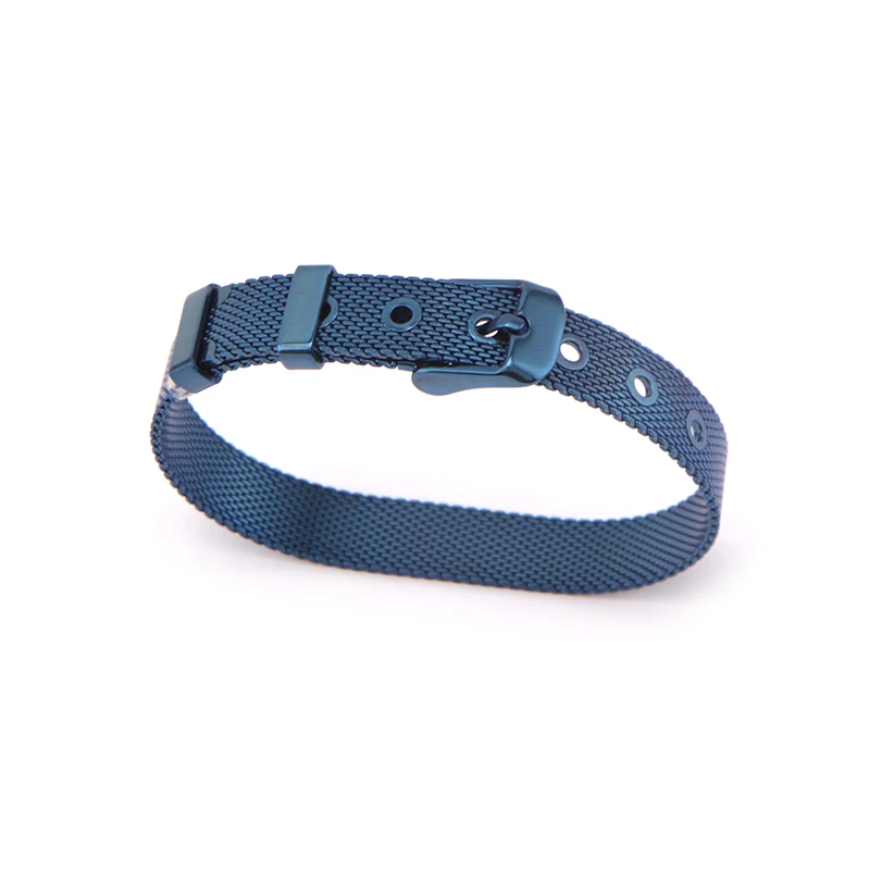 Somsoar ювелирные изделия Новые цвета сетки Stianless стальной браслет Royalblue& Coffer фиолетовый сетки браслет fit DIY Слайд Подвески 10 шт./лот