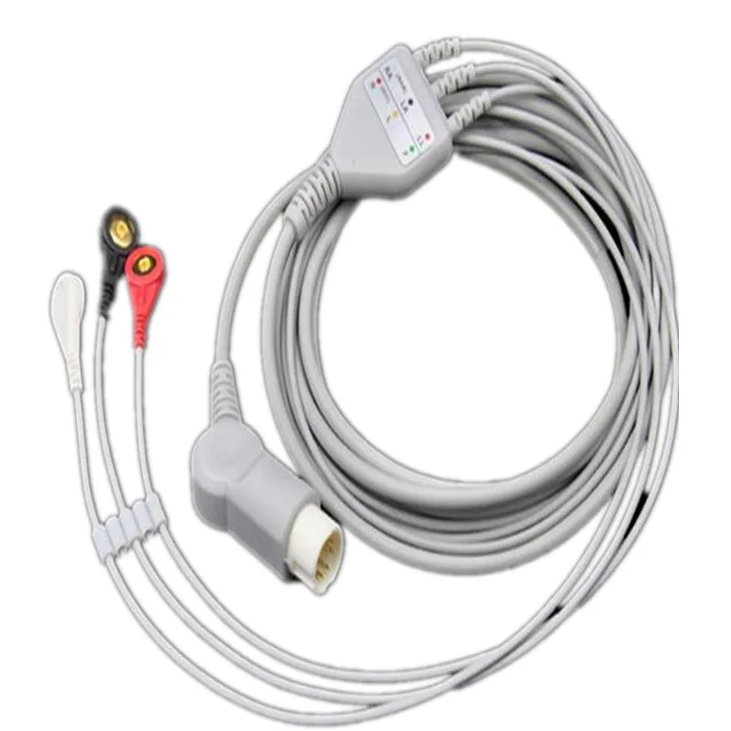 2021 совместимый для Philips/HP 12Pin MP20/30/VM6 пациента монитор ЭКГ кабель Одна деталь 3