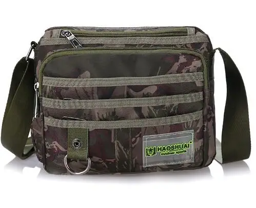 Men Nylon Bag New Fashion Men's Shoulder& Crossbody Bags High Quality Casual Messenger Bag Men's Travel Small Bags - Цвет: Коричневый