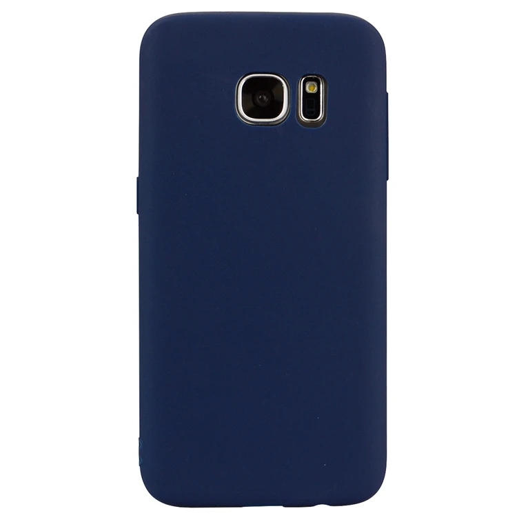 Candy Color Phone Case For Coque Samsung Galaxy S7 Soft Silicon TPU Back Cover For Etui Samsung S7 S 7 7S Back Cover