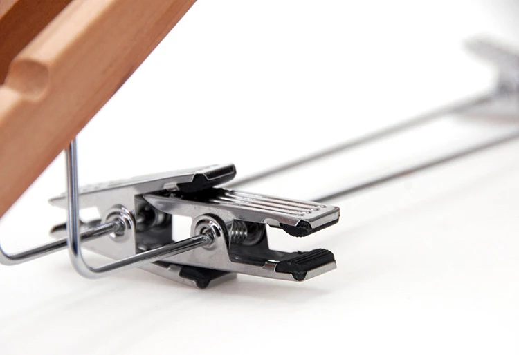 [Бесплатная доставка] Φ с зажимами для костюмов (10 шт./лот)|hangers with clips|wooden hangerswooden