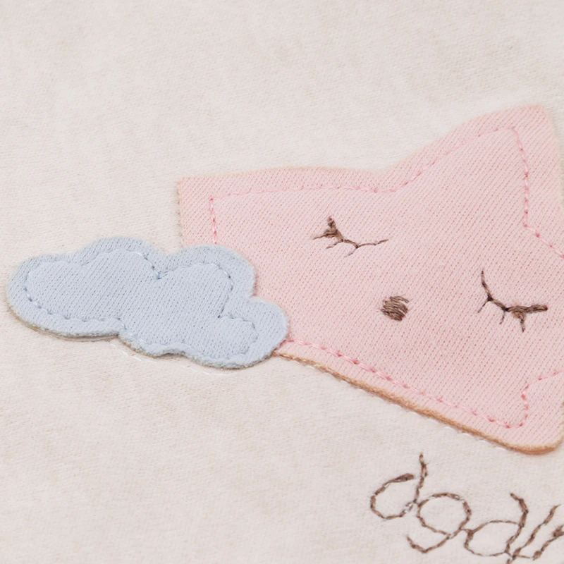 Новые хлопковые нагрудники детские для кормления мягкие новорожденных вышитые