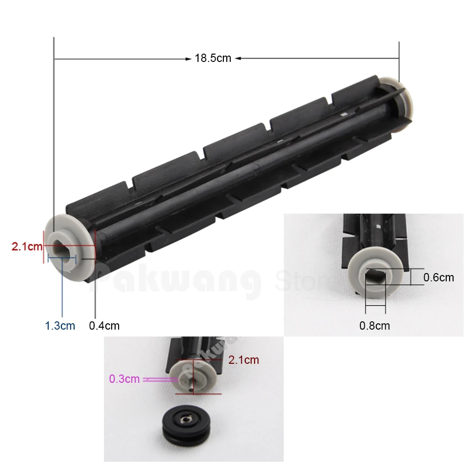 Seebest C565+ Robot vacuum cleaner parts A320 and A325 side brush 2 pcs rubber hair 1 pc Vacuum Parts supply | Бытовая техника