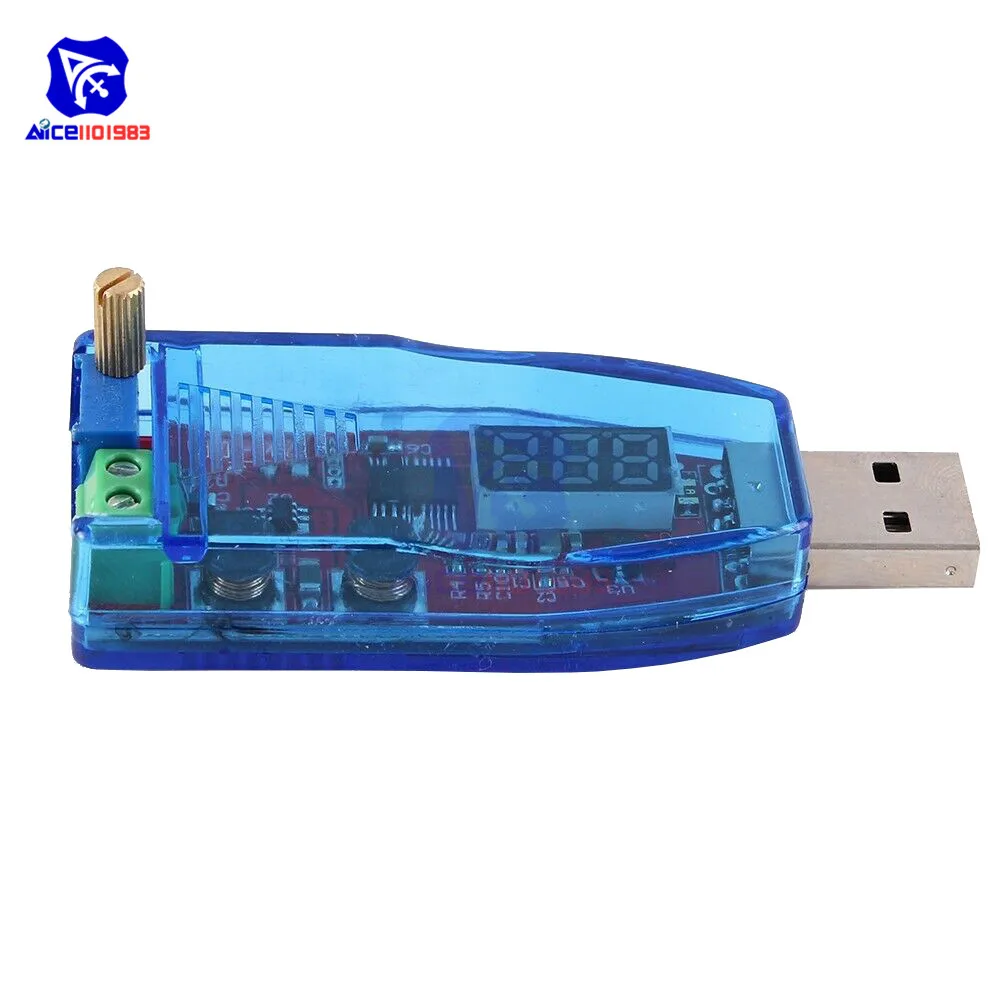 Светодиодный DC-DC 5 В к DC 1-24 В регулируемый потенциометр USB Шаг вверх/вниз понижающий повышающий преобразователь питание регулятор напряжения Модуль
