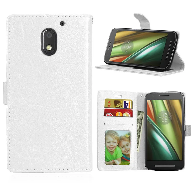 Чехол-книжка из искусственной кожи для Motorola Moto E3 ретро чехол Crazy Horse