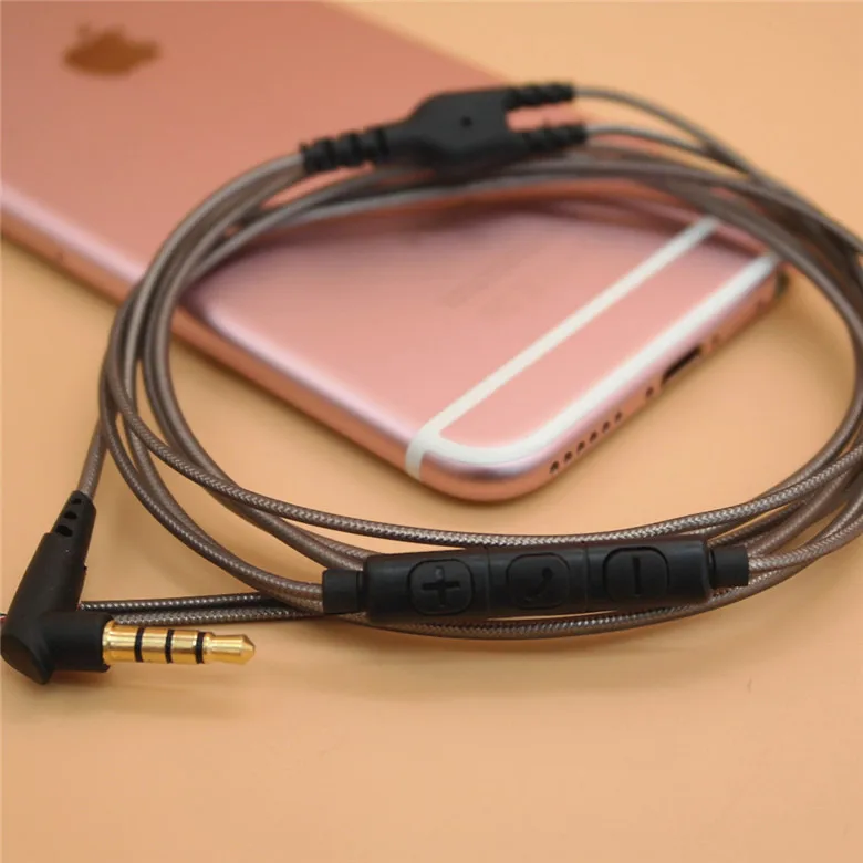 10 шт. Высокое качество 3 5 мм кабель наушников Позолоченные с HD Mic для аудио DIY