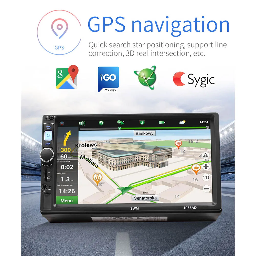 Автомагнитола Andriod MP5 автомагнитола стерео gps Wifi автомобильная аудиосистема
