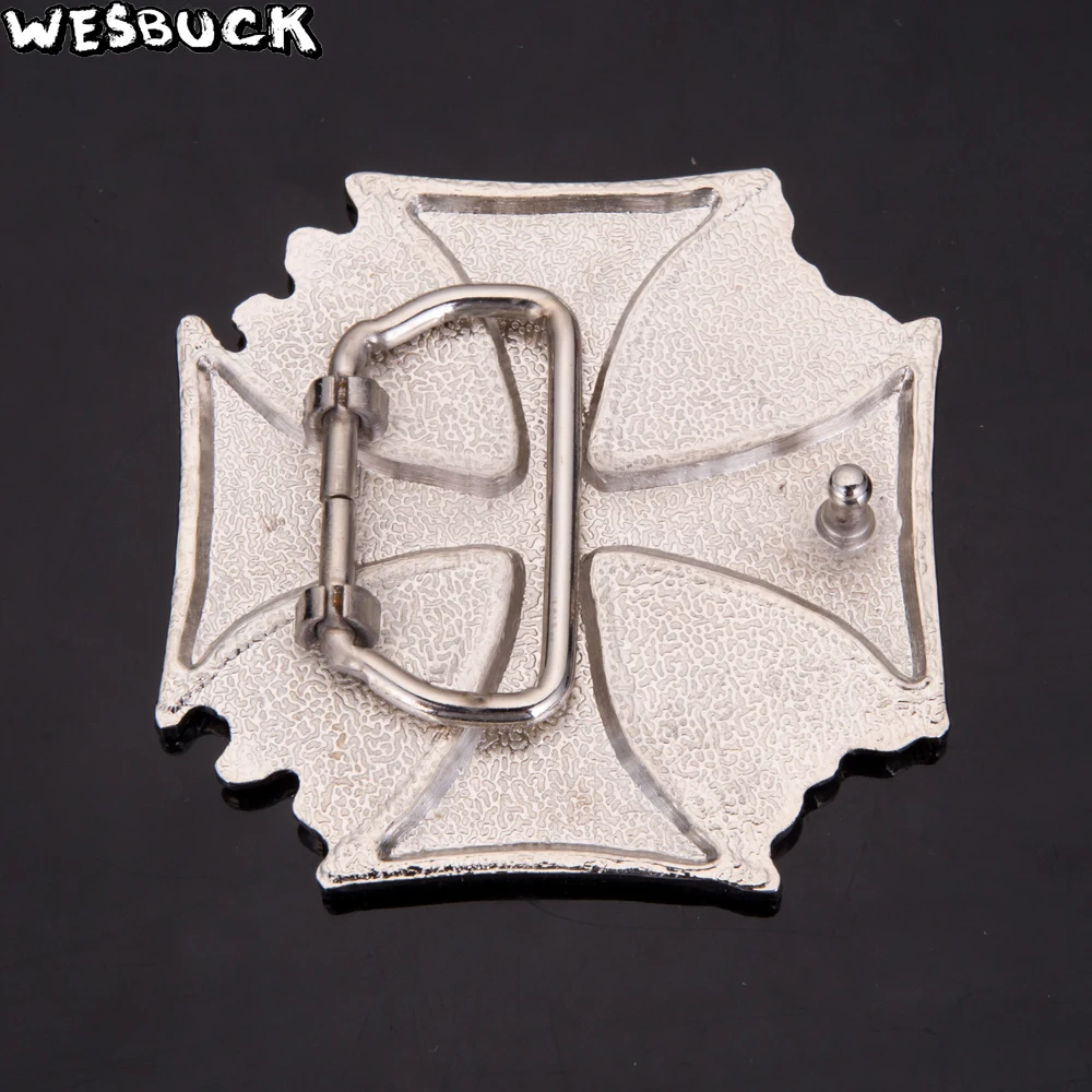 5Pcs MOQ крутые пряжки с черепом WesBuck бренд пересечения металлические ремня для