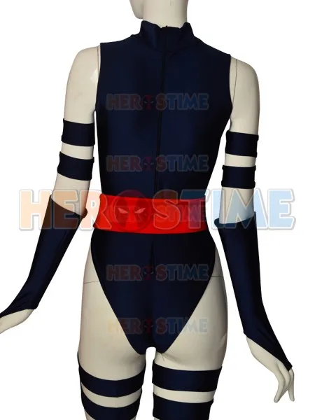 Костюм Psylocke для косплея X men костюм женщин/девушек/женщин Zentai бесплатная