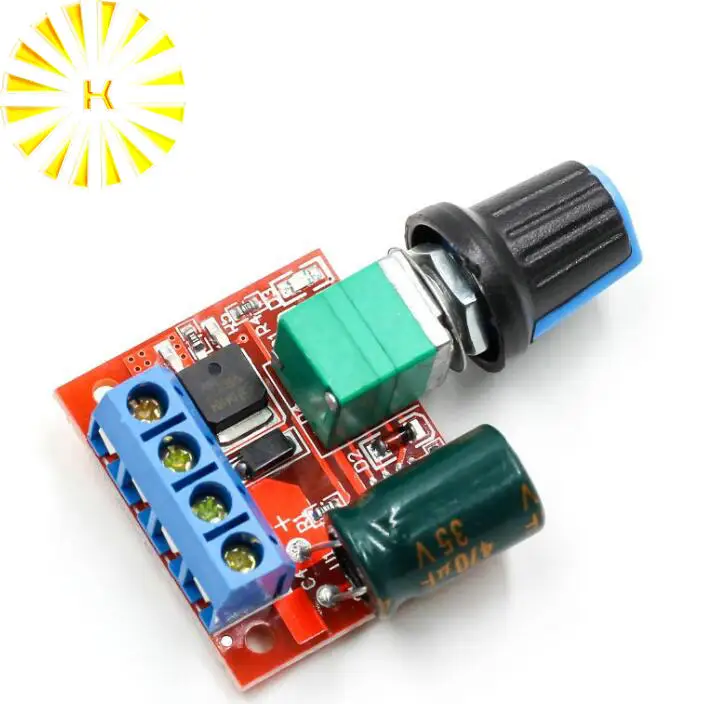 Mini DC 4 5 V 35V 5A 90W PWM Φ модуль управления регулятором скорости контроллер двигателя