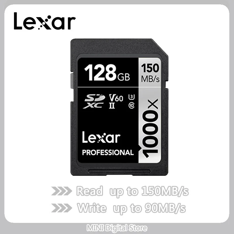 Оригинальная sd карта Lexar 1000x32 Гб 64 128 памяти 256 ГБ Carte SD Class10 cartao de memoria UHS II флэш U3 SDHC