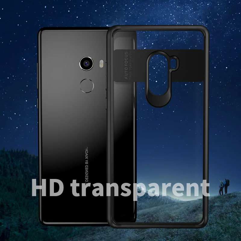 Xiaomi mi x 2 Чехол крышки Aojun прозрачный силиконовый Гибридный противоударный чехол