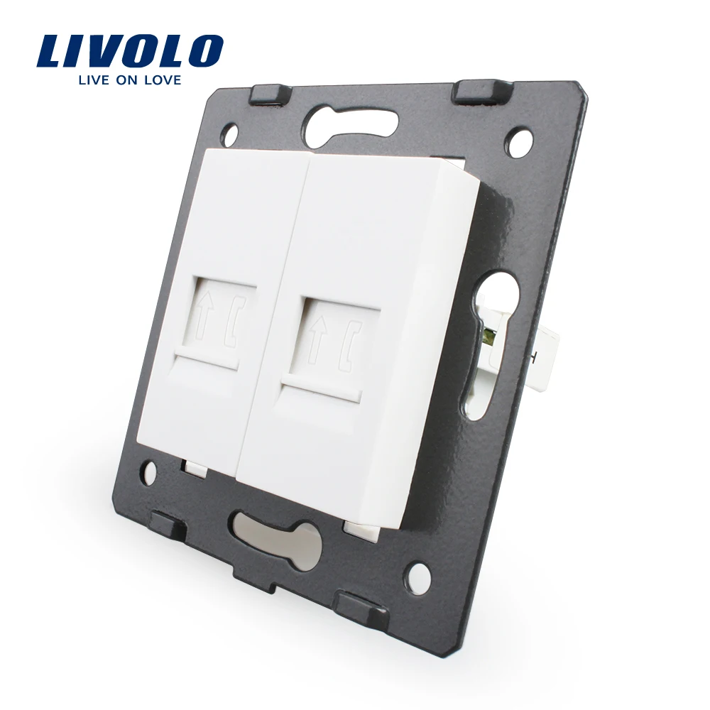Производство Livolo аксессуары для розеток основание 2 банд телефонных