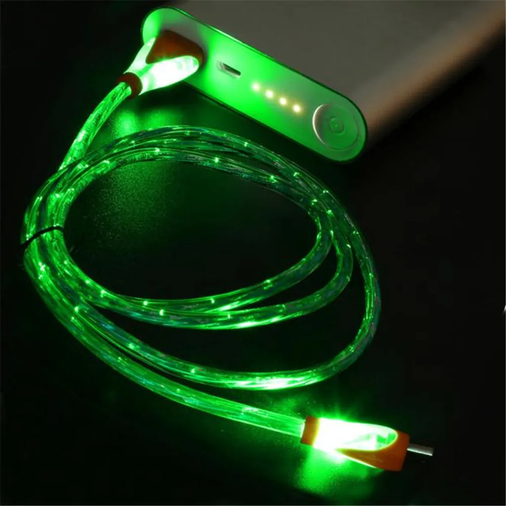 1 м светодиодный Micro USB кабель адаптер зарядное устройство для синхронизации