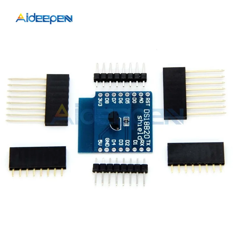 Модуль датчика температуры DS18B20 для WeMos D1 мини Плата расширения Wi Fi с XI/O ADC Pin