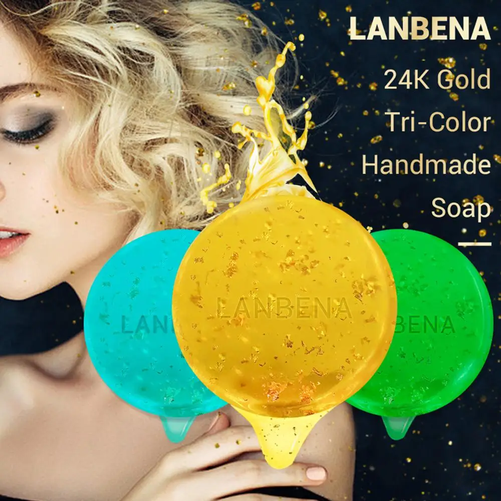 

24kgold/филлеры гиалуроновой кислоты/эфирное масло чайного дерева мыло ручной работы анти-старения из морских водорослей глубокого очищения у...