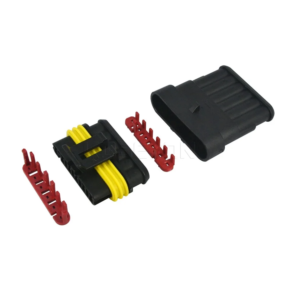 5 компл./лот часть 6 контактный путь герметичный водонепроницаемый электрический