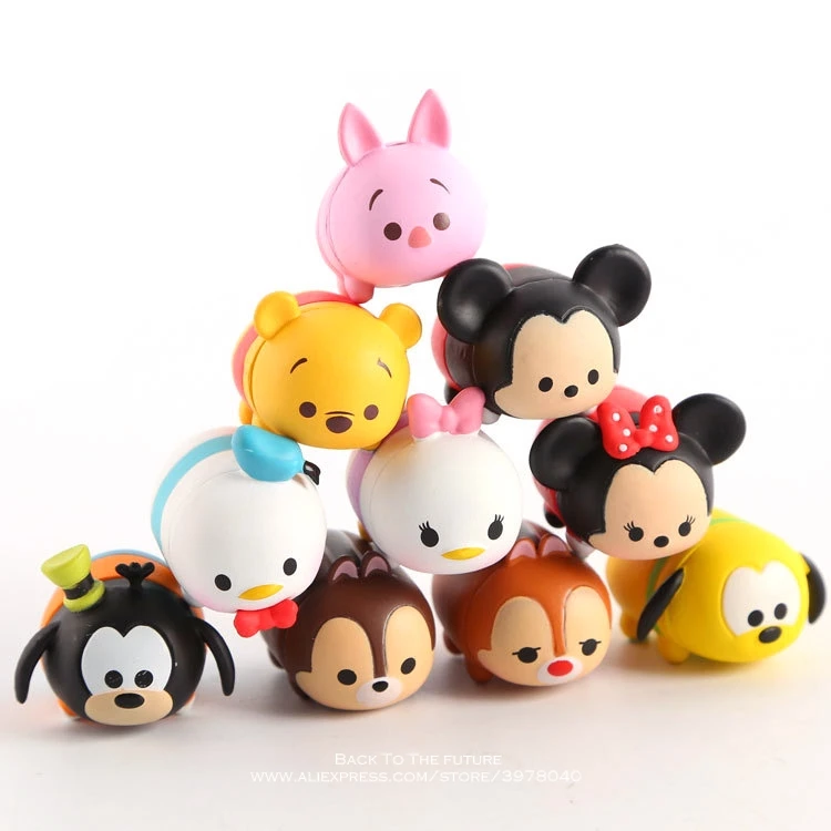 

Disney Микки Маус Минни 10 шт./компл. 3 см экшн-фигурка позы Статуэтка игрушка модель для детей подарок