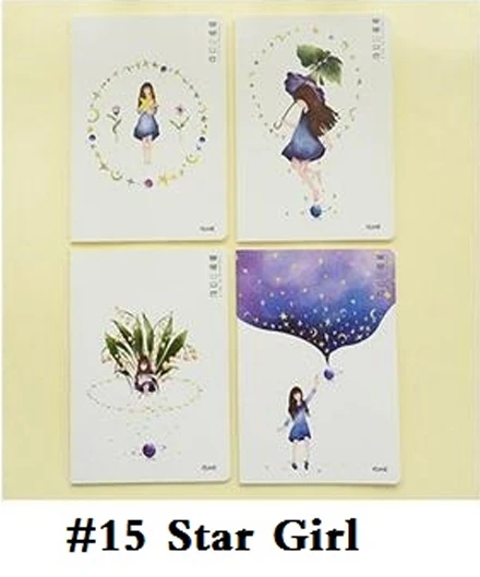 1 шт./лот, записная книжка ZAKKA 32K в стиле мультипликационных друзей, смешанный мир, А5, дневник, подарок для детей, канцелярские принадлежности, офисные школьные принадлежности, 206*140 мм - Цвет: NO15 Star Girl