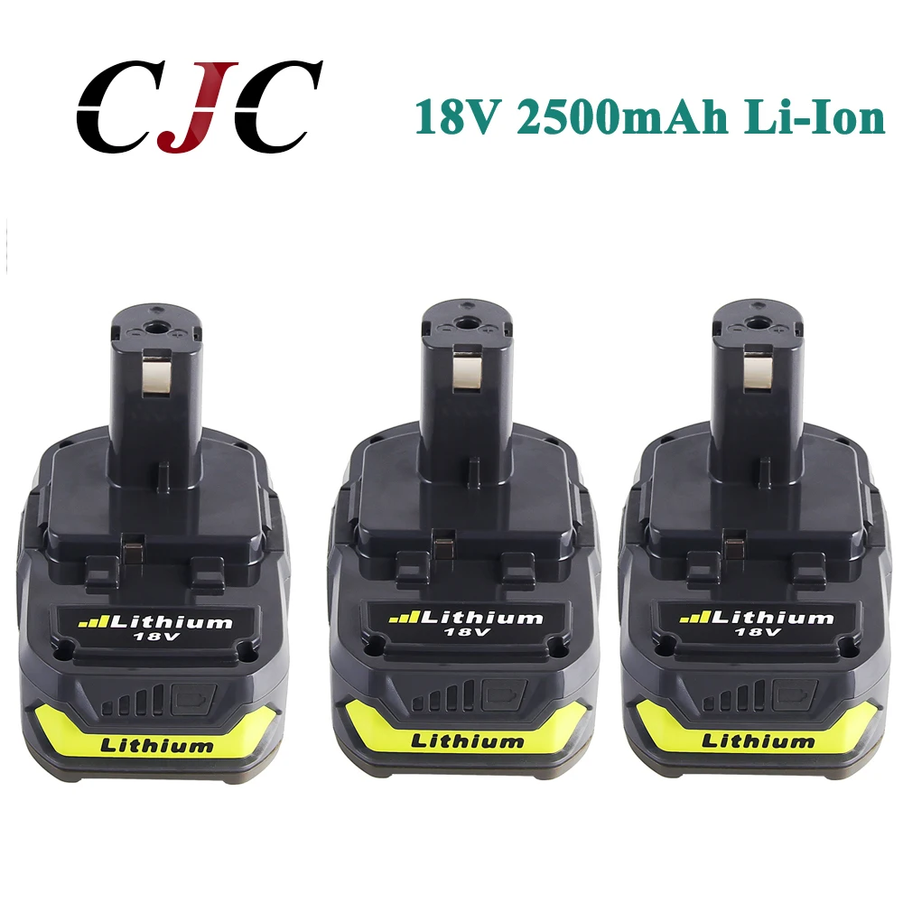Литий ионный перезаряжаемый аккумулятор Eleoption 3x18 в 2500 мАч для Ryobi RB18L25 One Plus