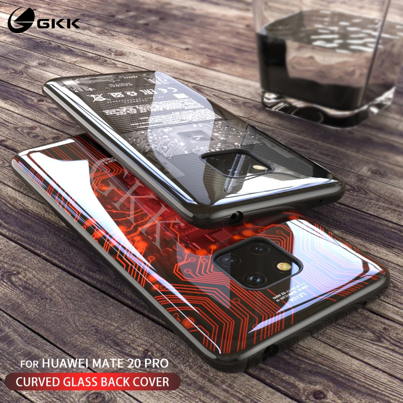 Оригинальный Роскошный чехол для Huawei mate 20 pro задняя крышка из закаленного стекла