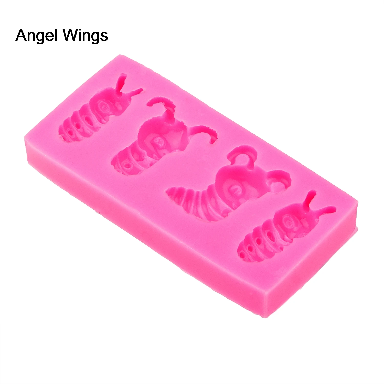Angel Wings пищевая 3D форма для помадки силиконовая торта насекомое обратная