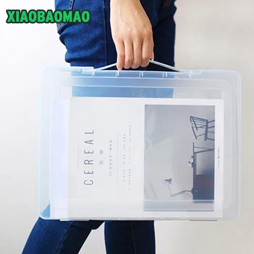 Новейший! A4 коробка для хранения файлов прозрачный пластиковый чехол документов