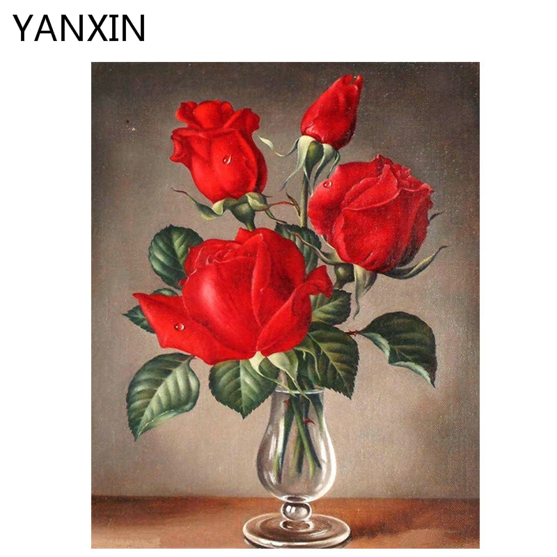 YANXIN DIY рамка картина по номерам масляная краска настенные художественные картины