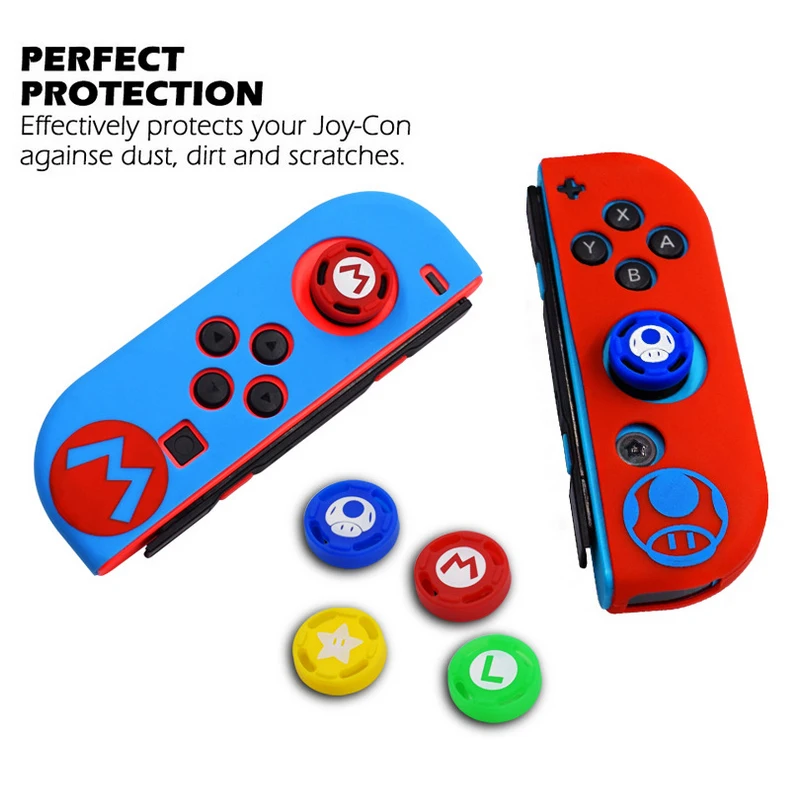 Силиконовый чехол Joycon для Nintendo Switch Противоскользящий резиновый защитный кожи