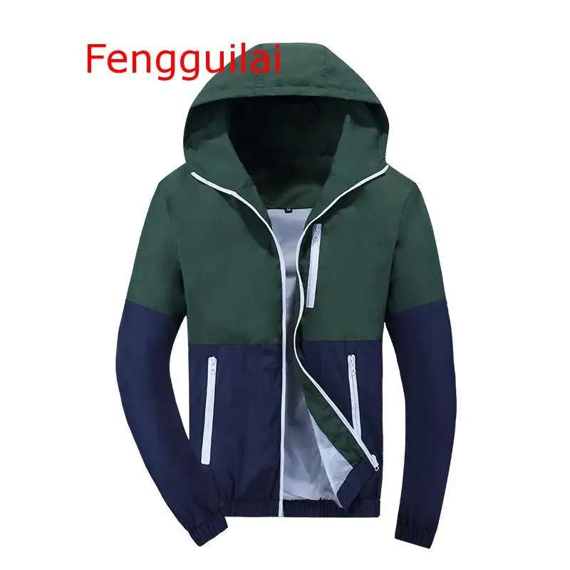 

Jacket Men Windbreaker 2019 Autumn Fashion Jacket Men Hooded Casual Jackets Male Coat Thin Men Coat Outwear