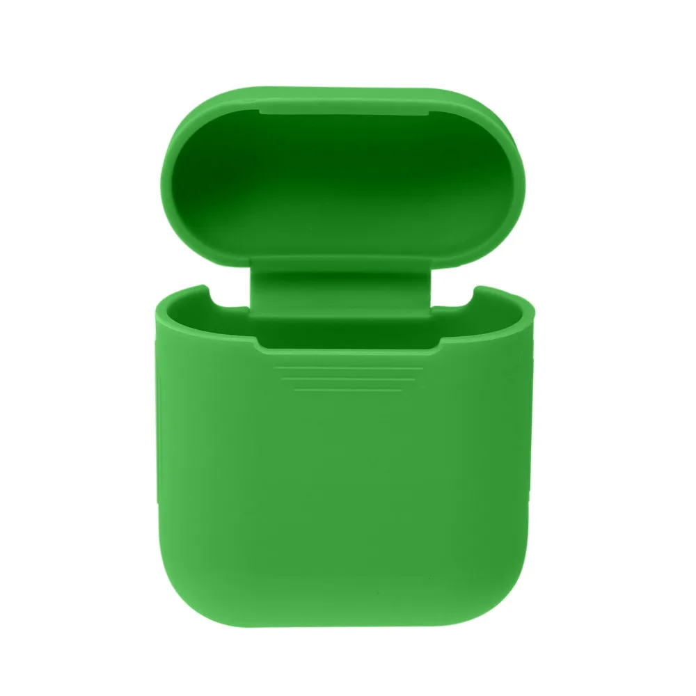 Силиконовый ударопрочный защитный чехол для Apple AirPods настоящий беспроводной
