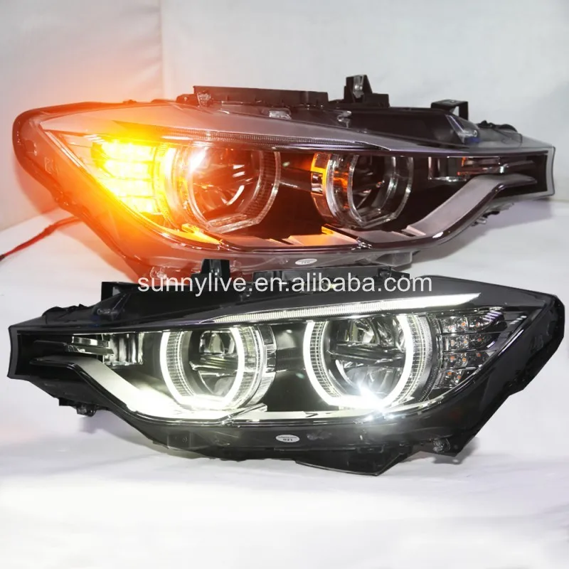 Для BMW F30 F35 318 320 325 328 330 335 светодиодный Ангельские глазки фар сборки SY|led angel eyes|headlight