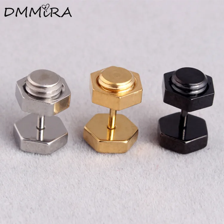 Серьги-гвоздики из нержавеющей стали для мужчин и женщин модные ювелирные