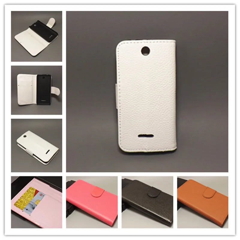 for Nokia 225 Dual SIM/225 Lichi Texture Leather Case Pouch Flip case with 2 Card Holder and pouch slot | Мобильные телефоны и
