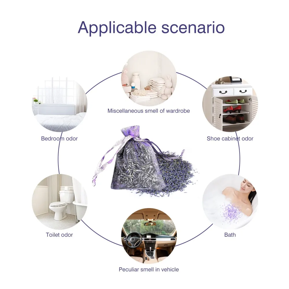 12 пакетов сушеной лаванды в небольших фотолампах-настоящие Свадебные