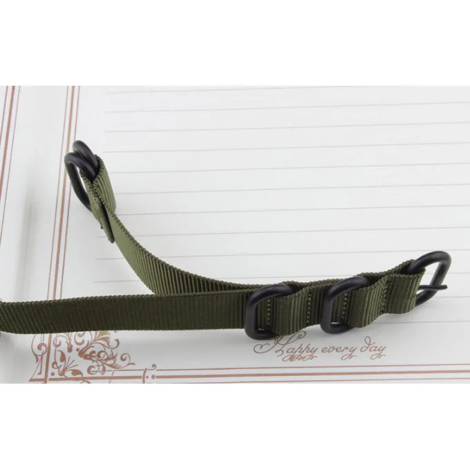 New Woven nylon canvas strap 18MM 19MM 20MM 21MM 22MM 23MM 24MM 26MM Black Green Gray Sports Watchband