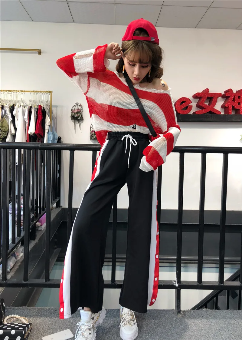 Модная брендовая Женская одежда в Корейском стиле Харадзюку свободные топы