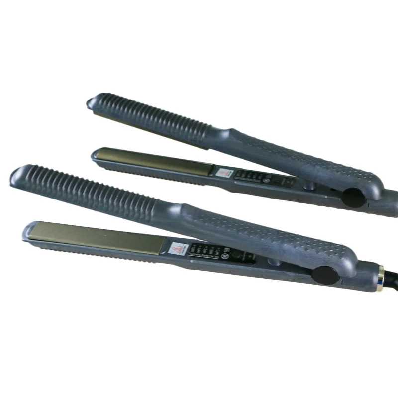 Новый взгляд Керамика выпрямления волос Flat Iron термостат волосы бигуди