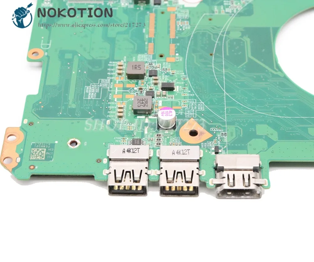 Материнская плата NOKOTION для ноутбука hp Pavilion 15-P 15-P027TX 774772-501 774772-001 DAY11AMB6E0 I3-4030U cpu 830M 2GB