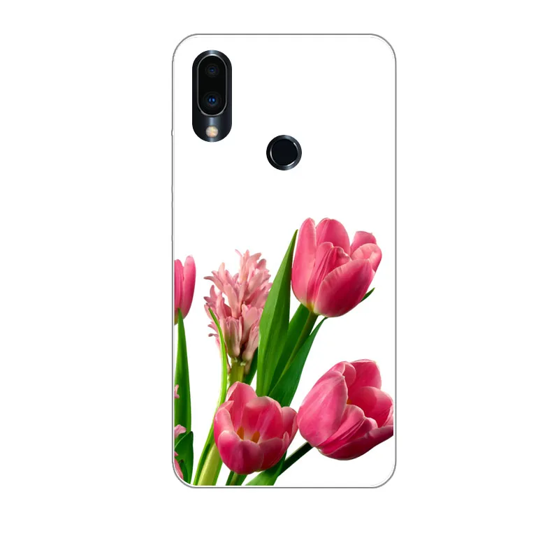 Meizu note 9 чехол кремния яркая Цветочная живопись мягкая ТПУ задняя крышка для note9