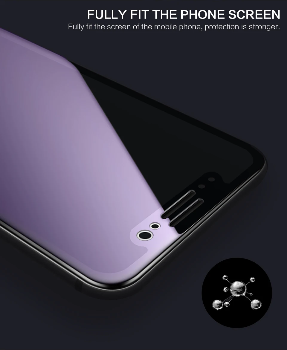 PZOZ для apple iphone x закаленное стекло полное покрытие 5D edge iphone x пленка для iphone 10 защита экрана матовая упаковка стекла 5D посылка