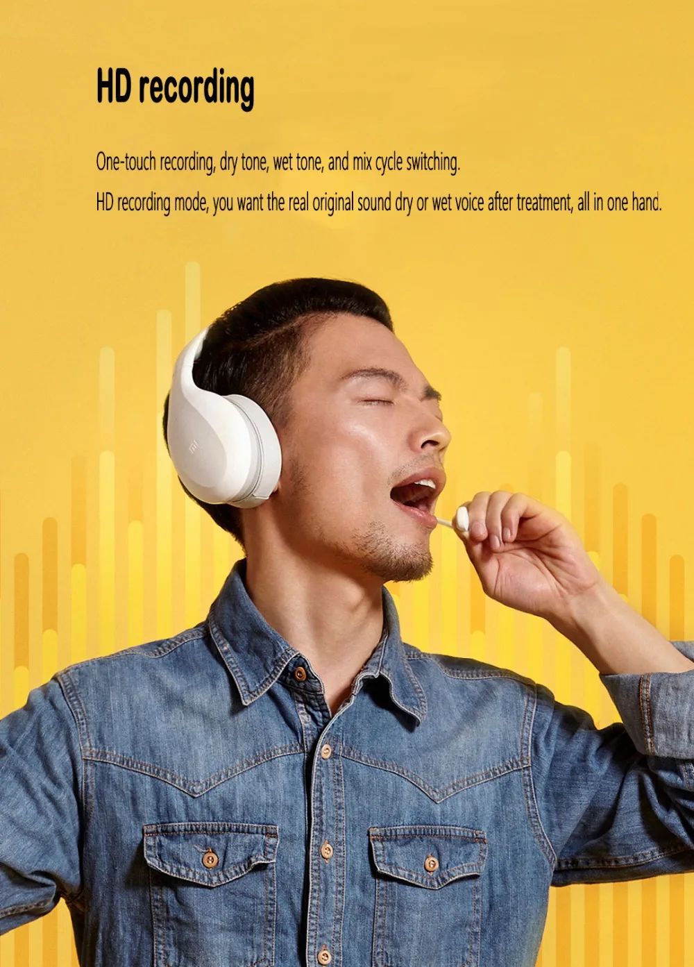 Сяо mi гарнитура Bluetooth караоке наушники Version модные mi Беспроводной/Проводная bluetooth-гарнитура С микрофоном