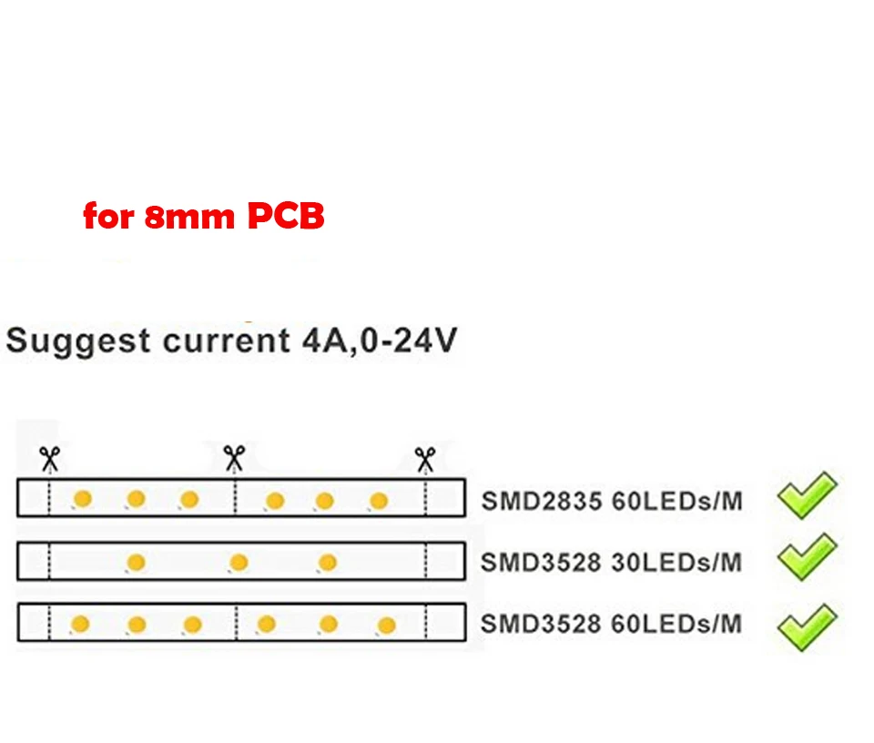 5 шт./лот 10 мм 2pin разъем светодиодной ленты для 5050 5630 5730 одноцветная полоса 8 3528 2835