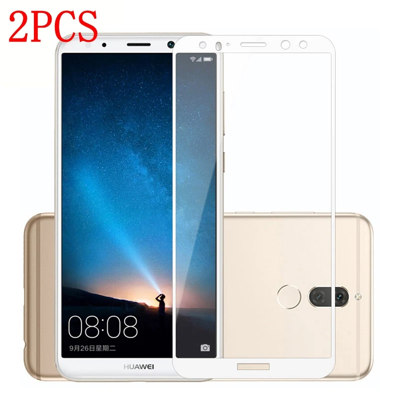 Закаленное стекло с полным покрытием для Huawei Mate 10 Lite защитная пленка смартфонов 2