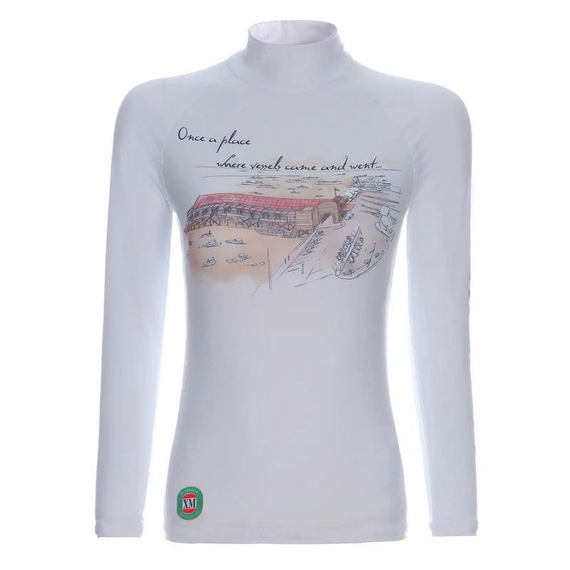 Для дайвинга и парусного спорта лайкра UPF 50 + топы для женщин Костюмы тела