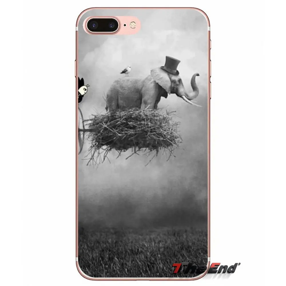 Flying Hearts Elephants Silicone Cases Covers For Huawei G7 G8 P7 P8 P9 Lite Honor 4C 5X 5C 6X Mate 7 8 9 Y3 Y5 Y6 II 2 Pro 2017 | Мобильные