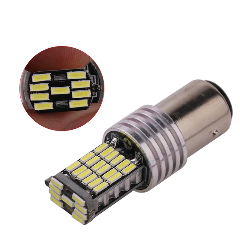 100 шт. 1156 BA15S P21W W16W T20 45SMD 4014 LED CANBUS без ошибок Автомобильная Хвостовая лампочка стоп